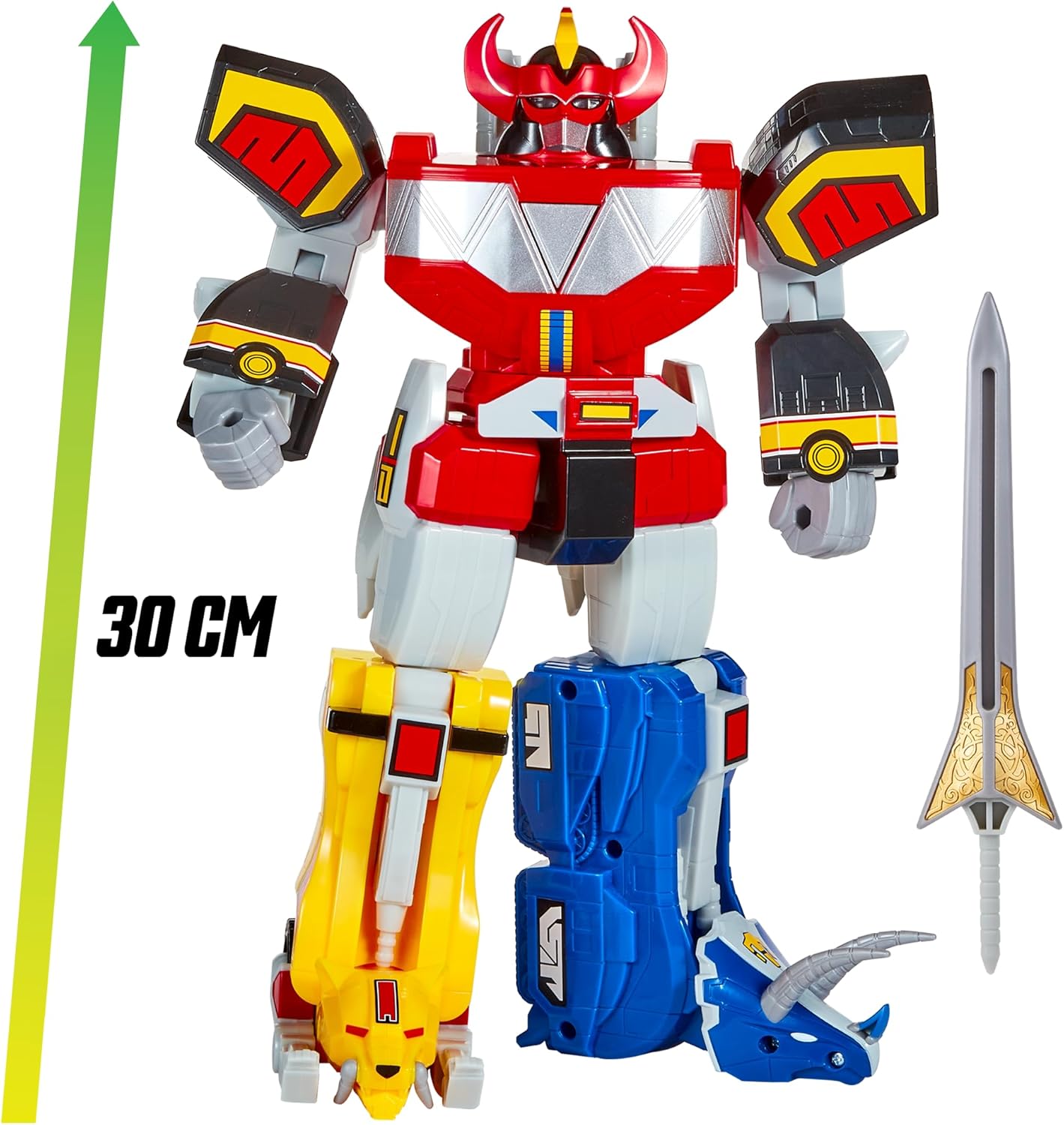 Power Rangers Megazord Riesenfigur 30 cm – Mit Licht, Sound & Zubehör